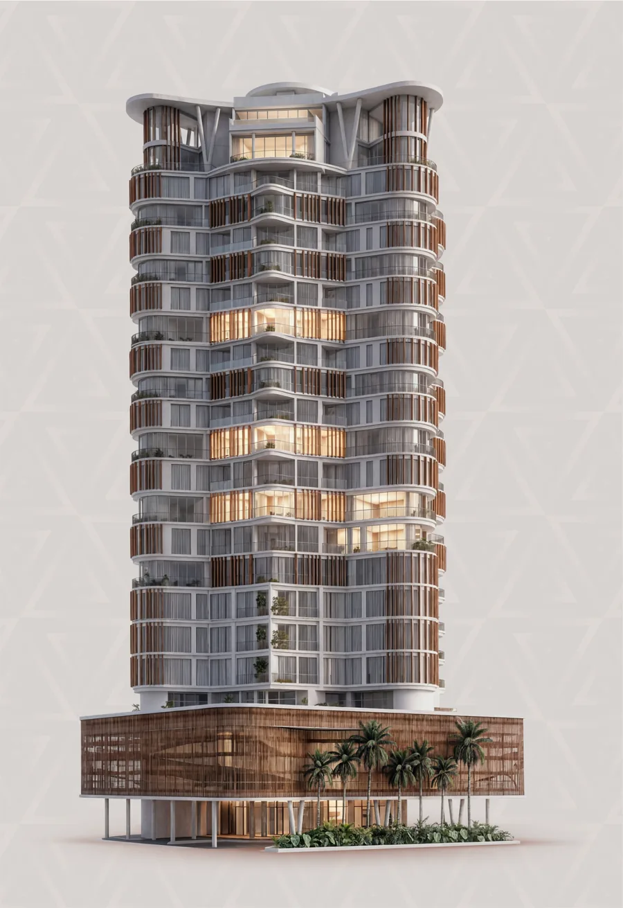 Duke Tower, full façade