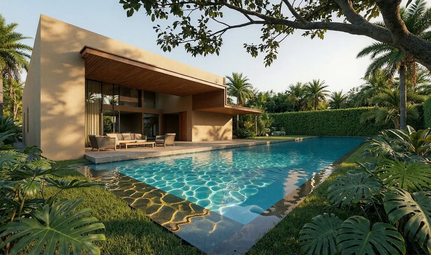 Lotus Gardens home with a private pool and terrace